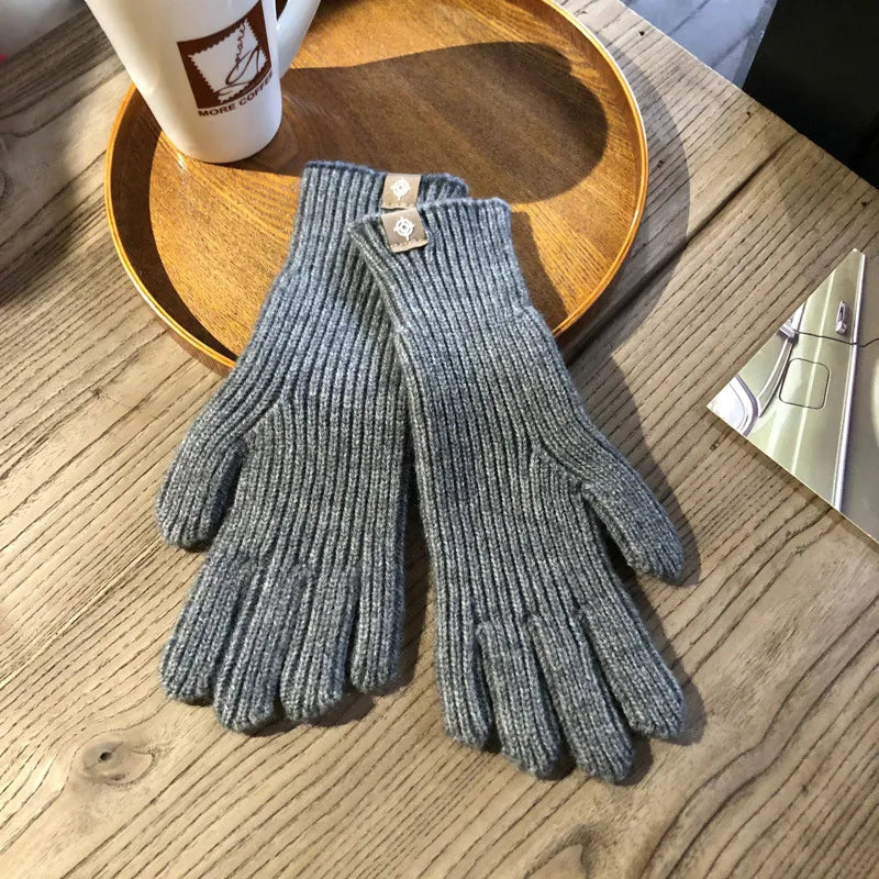 Comfortable Women's Gloves - Isolde-Grey-State of Style