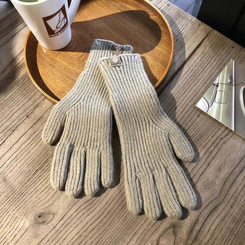 Comfortable Women's Gloves - Isolde-Khaki-State of Style