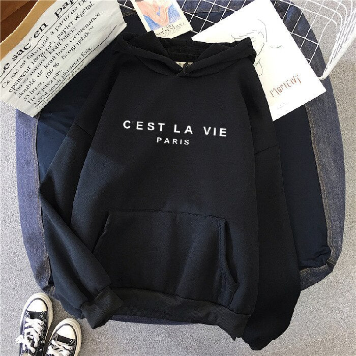Comfortable Women's Hoodie - Soleil-Black-S-State of Style