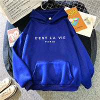 Comfortable Women's Hoodie - Soleil-Blue-S-State of Style