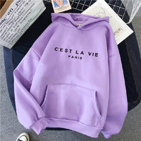 Comfortable Women's Hoodie - Soleil-Purple-S-State of Style