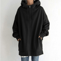 Comfortable Women's Jacket with Hood - ComfyHood-Black-S-State of Style