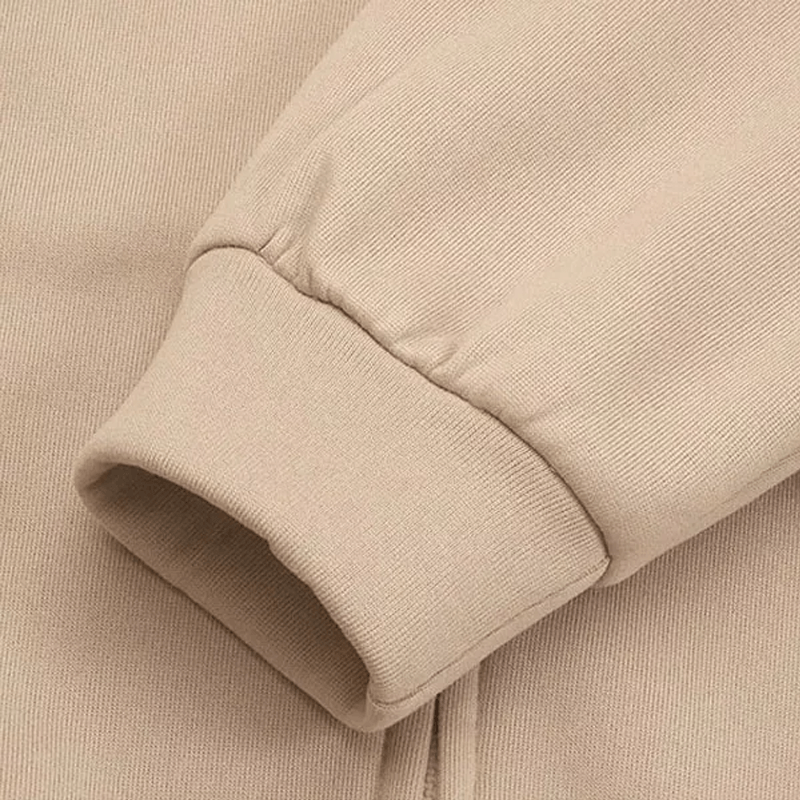 Comfortable Women's Jacket with Hood - ComfyHood-Khaki-S-State of Style