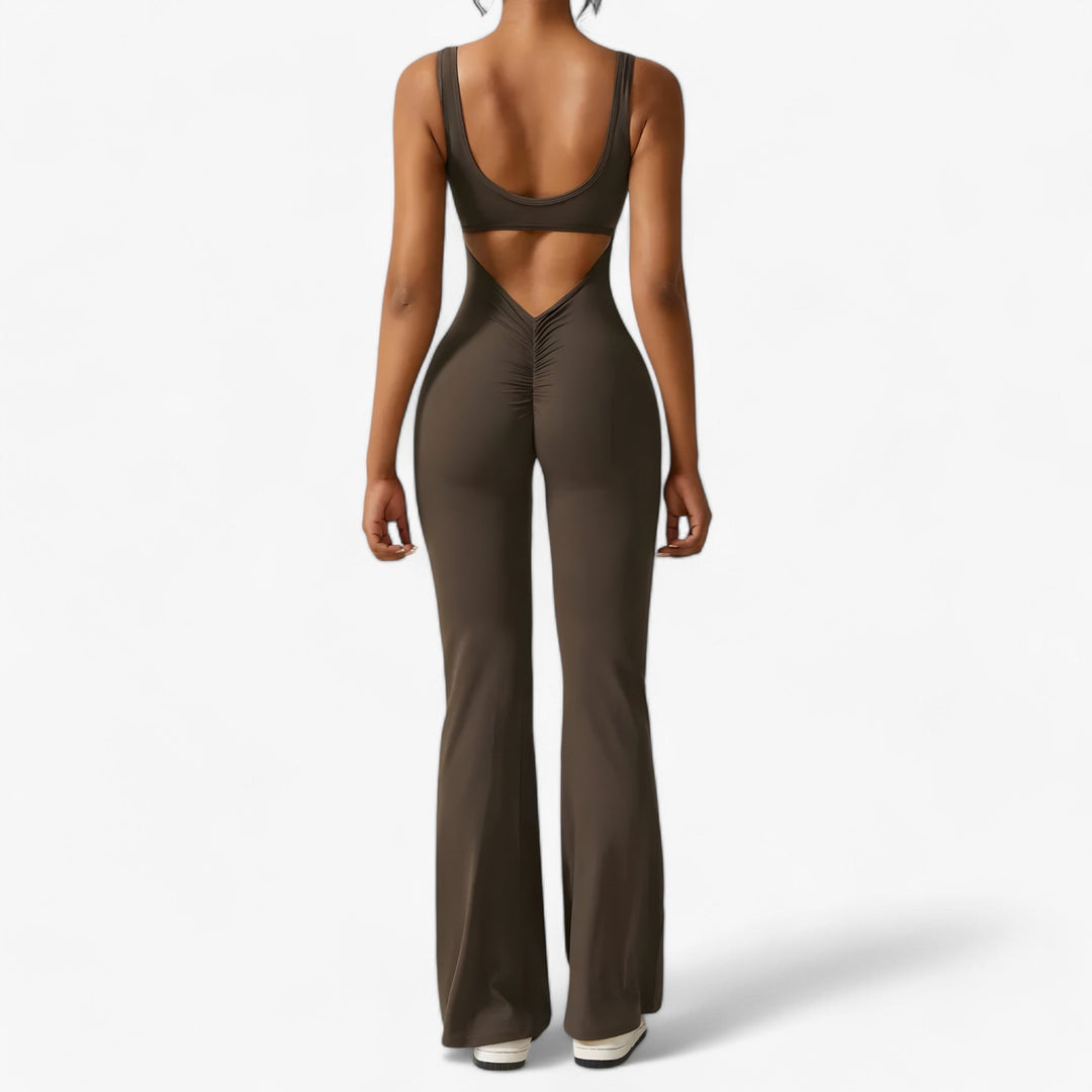 Comfortable Women's Jumpsuit – Amélie-Brown-XS-State of Style