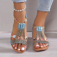 Comfortable Women's Orthopaedic Wedge Sandals with Soft Sole – Marla-Gold-3-State of Style
