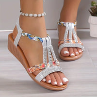 Comfortable Women's Orthopaedic Wedge Sandals with Soft Sole – Marla-Gold-3-State of Style