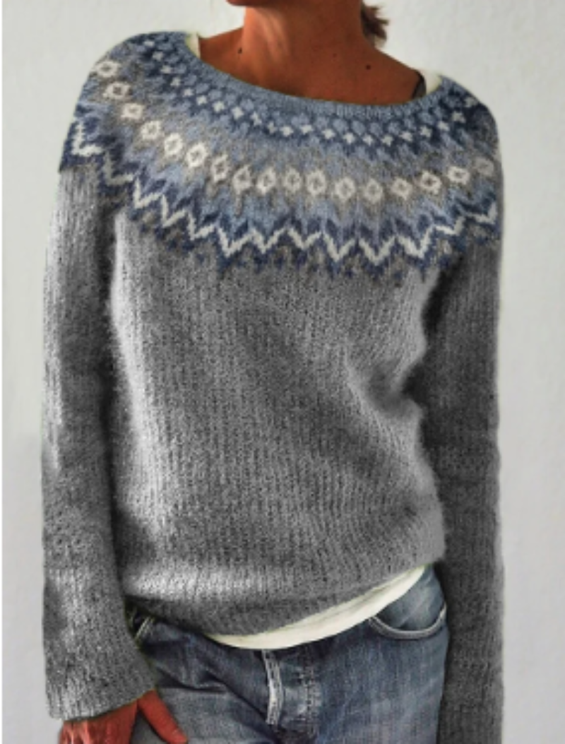 Comfortable Women's Pullover - Lena-Grey-S-State of Style