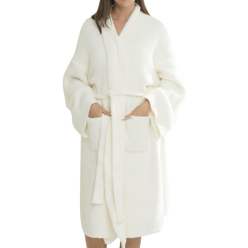 Comfortable Women's Spa Bathrobe – Victoria-White-State of Style