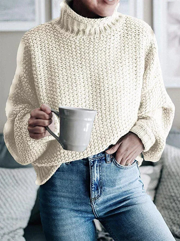 Comfortable Women's Sweater - Mia-Beige-S-State of Style