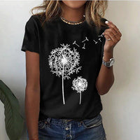 Comfortable women's t-shirt with round neck & soft fabric – Rhea-Black-2XS-State of Style