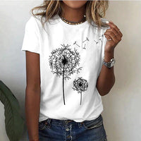 Comfortable women's t-shirt with round neck & soft fabric – Rhea-White-2XS-State of Style