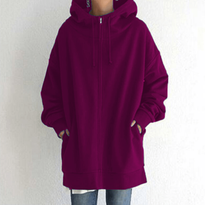 Comfortable Women's Vest with Hood - ComfyHood-Pink Red-S-State of Style