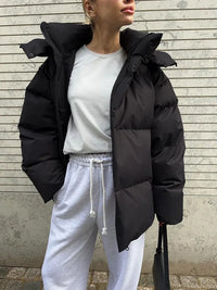 Comfortable Women’s Winter Coat - Aurora Luxe-Black-S-State of Style