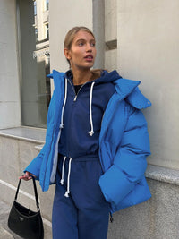 Comfortable Women’s Winter Coat - Aurora Luxe-Blue-S-State of Style