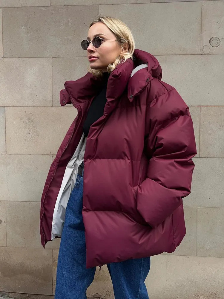 Comfortable Women’s Winter Coat - Aurora Luxe-Grey-S-State of Style