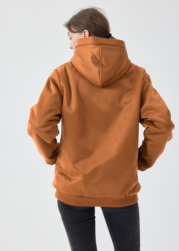Comfortable Women's Winter Fleece Jacket - Gemma-Black-S-State of Style