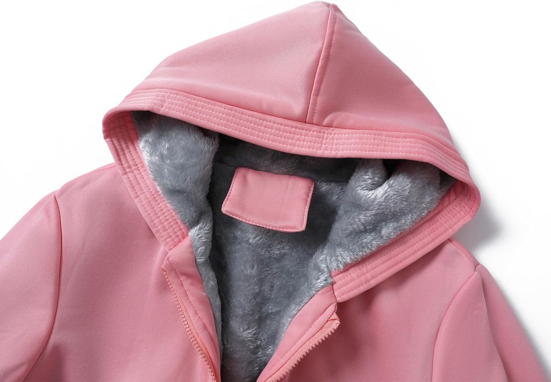 Comfortable Women's Winter Fleece Jacket - Gemma-Black-S-State of Style