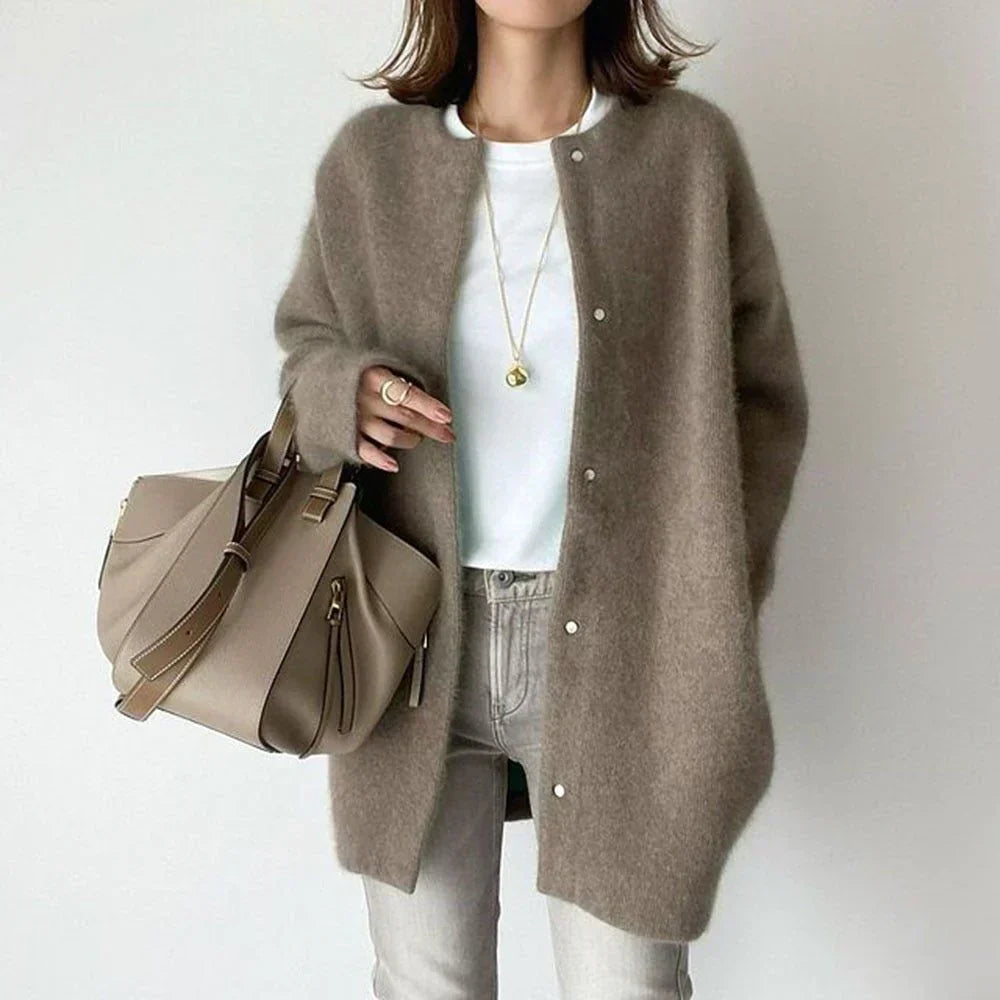 Comfortable Women's Wool Vest - Fiona-Brown-S-State of Style