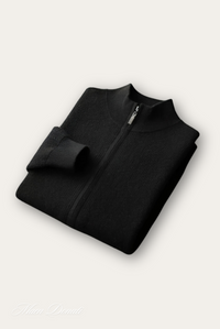 Comfortable Wool Men's Cardigan - Elias-Black-S-State of Style