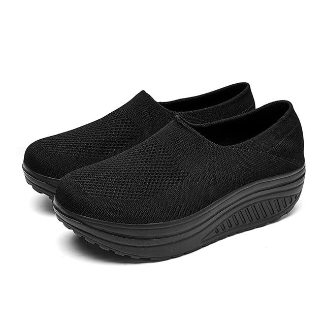 ComfortStride Slides | Women's Flip Flop Sneakers with Orthopedic Footbed-Black-3.0-State of Style