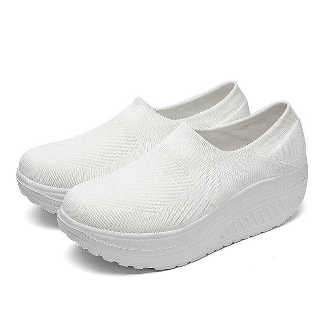 ComfortStride Slides | Women's Flip Flop Sneakers with Orthopedic Footbed-White-3.0-State of Style
