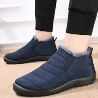 Comfy Fleece Ankle Boots - Elise-Blue-5-State of Style
