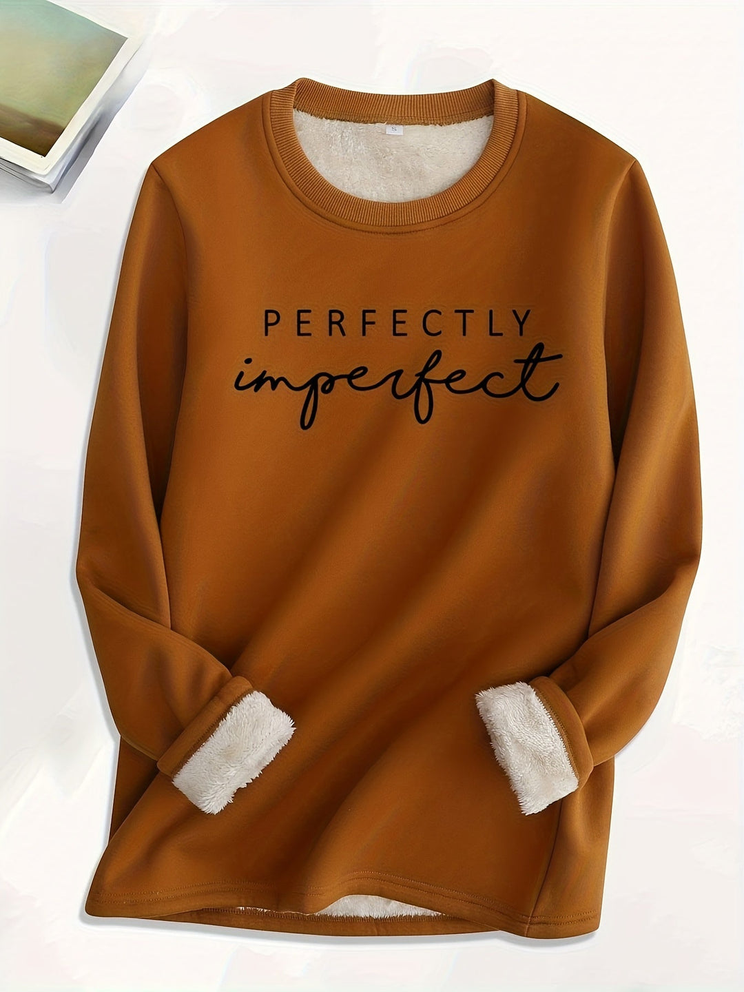 Comfy Fleece Sweatshirt - Liona-Brown-S-State of Style