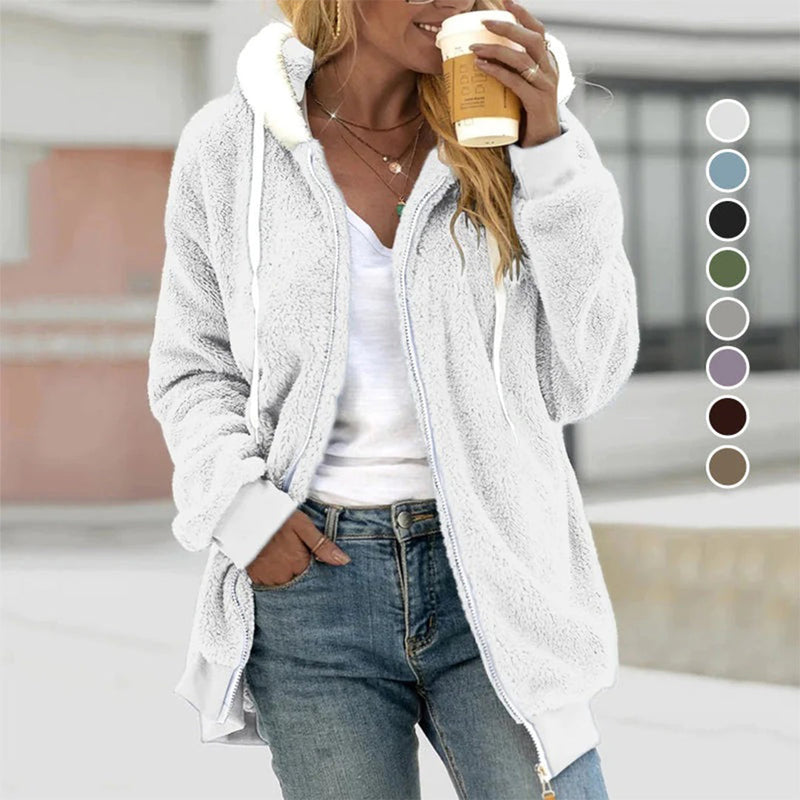 Comfy Hoodie Vest - Aurora-Red-L-State of Style
