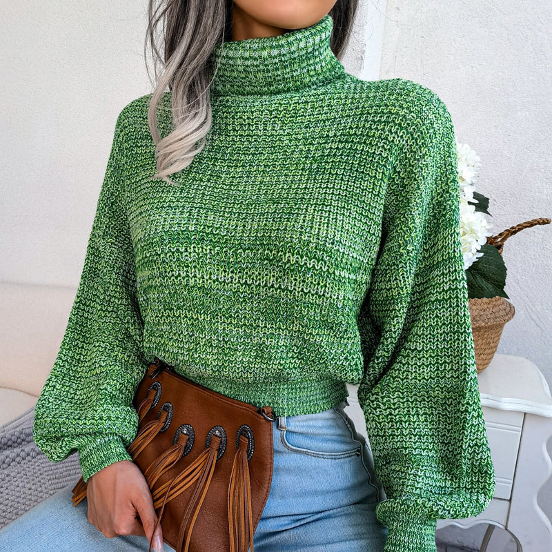 Comfy Knitted Turtleneck - Emilia-Green-S-State of Style