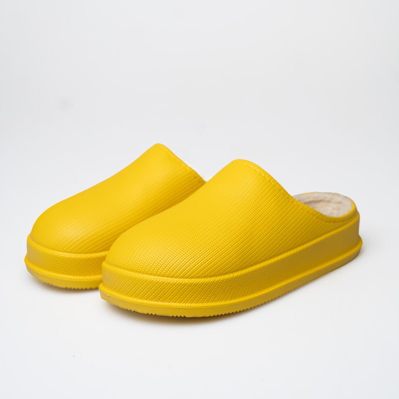 Comfy Ladies Slippers – Luna-Yellow-4.5-State of Style
