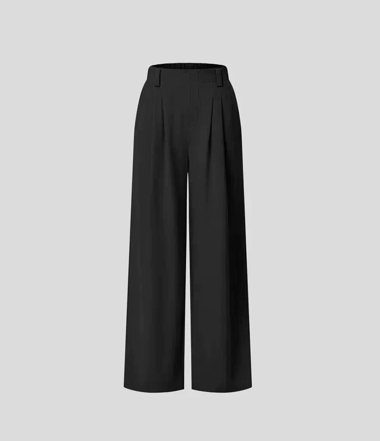 Comfy Ladies Trousers with Wide Legs - Amara-Classic Black-XS-State of Style