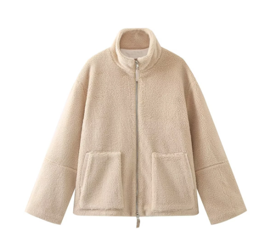 Comfy Teddy Coat - Mila-Light Brown-S-State of Style