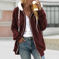 Comfy Vest with Stylish Hood - Aurora-Red-L-State of Style
