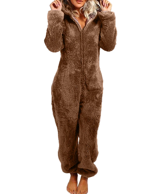 ComfyPyjamas | Women's Soft & Cosy Pyjama Set-Chestnut Brown-S-State of Style