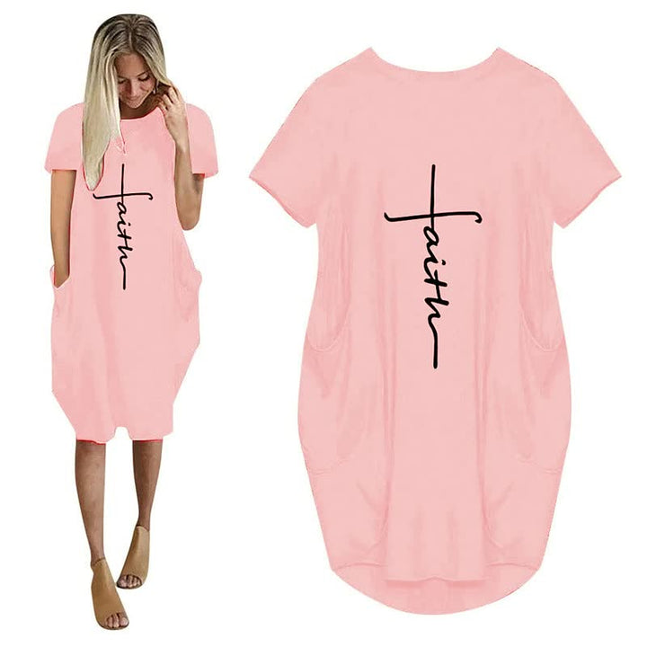 ComfyShirt | Oversized T-Shirt Dress-Pink-S-State of Style