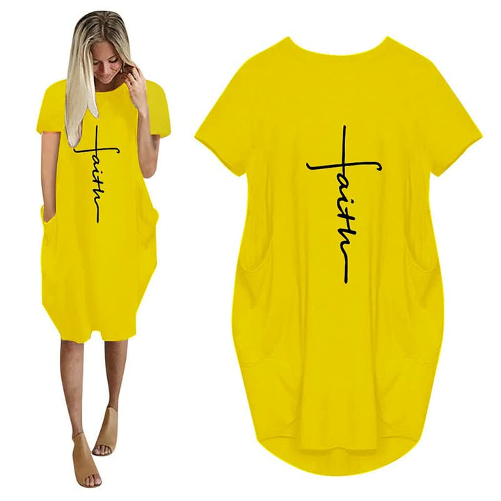 ComfyShirt | Oversized T-Shirt Dress-Yellow-S-State of Style