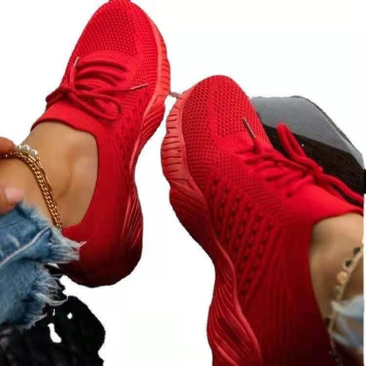 ComfySneaks | Comfortable Women's Sneakers-Red-4.5-State of Style