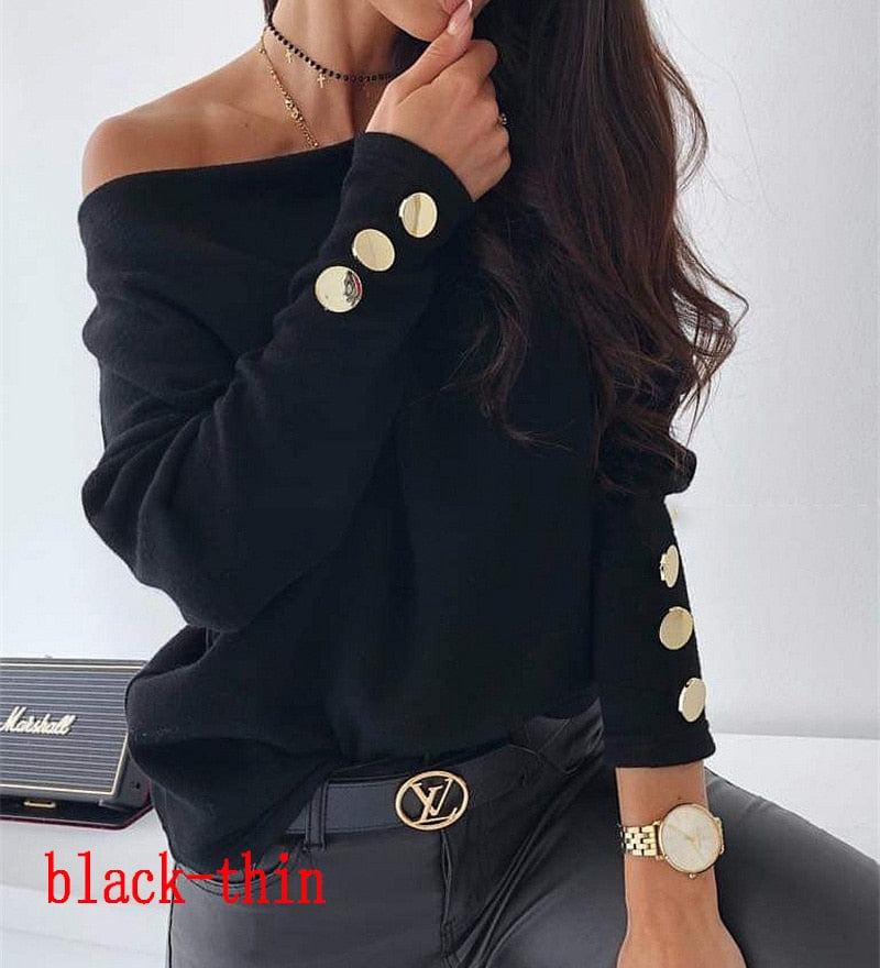 ComfySweatshirt | Women's Trendy Top-Black (lightweight)-S-State of Style