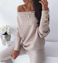 ComfySweatshirt | Women's Trendy Top-Khaki-S-State of Style