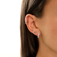 Compact Circle Earrings - Amira-Gold-White-State of Style