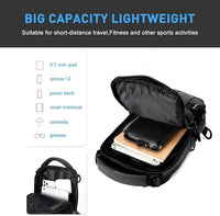 Compact Crossbody Sling Backpack - UrbanLite-Black Small-State of Style