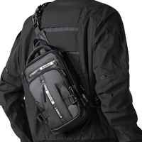 Compact Crossbody Sling Backpack - UrbanLite-Black Small-State of Style