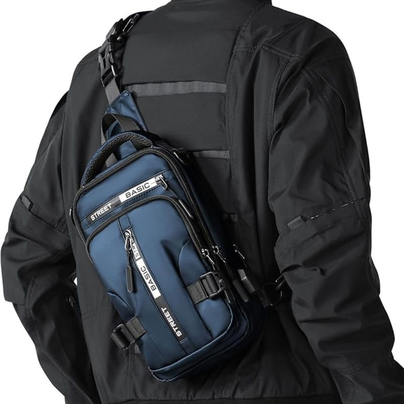 Compact Crossbody Sling Backpack - UrbanLite-Blue Small-State of Style