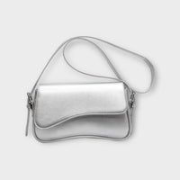 Compact Ladies Shoulder Bag - Sophia-Silver-State of Style