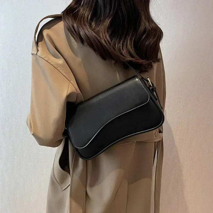 Compact Ladies Shoulder Bag - Sophia-Silver-State of Style