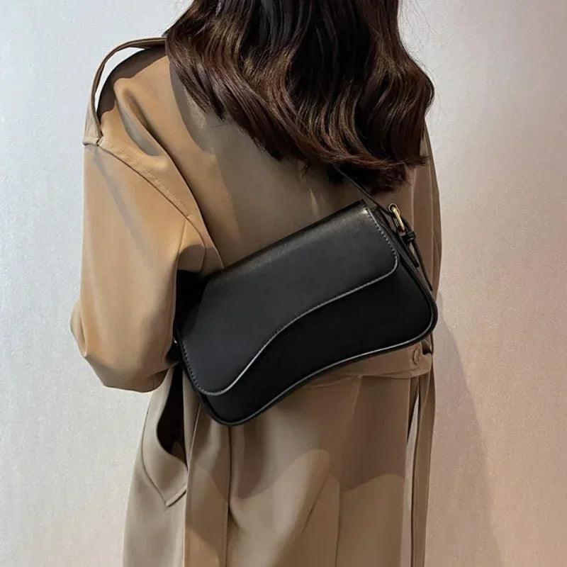 Compact Ladies Shoulder Bag - Sophia-Silver-State of Style