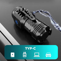 Compact LED Torch - LumenTorch-Black-State of Style