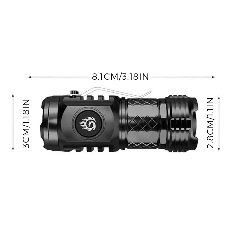 Compact LED Torch - LumenTorch-Black-State of Style