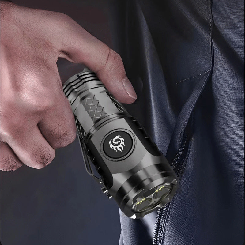 Compact LED Torch - LumenTorch-Black-State of Style