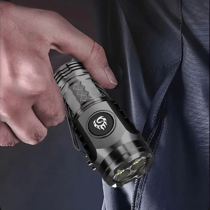 Compact LED Torch - LumenTorch-Black-State of Style